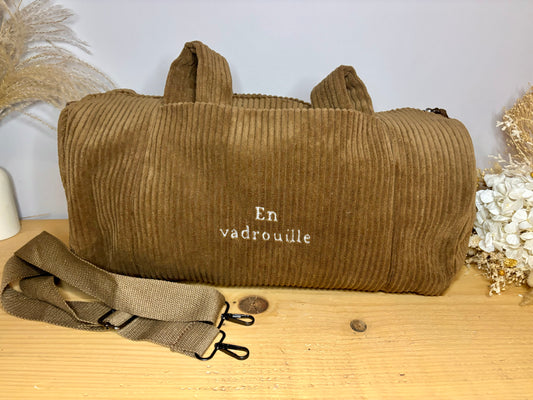 Sac week end en velour